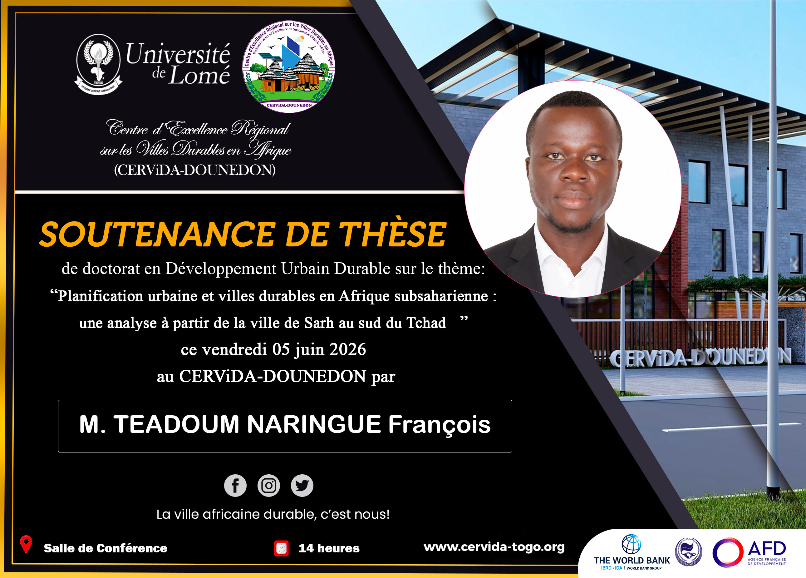 PLANIFICATION URBAINE ET VILLES DURABLES EN AFRIQUE SUBSAHARIENNE